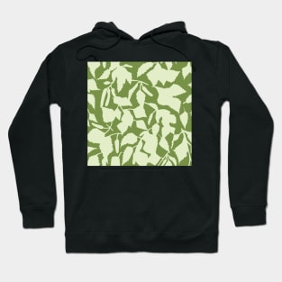 Green birch leaves in spring, seamless pattern Hoodie